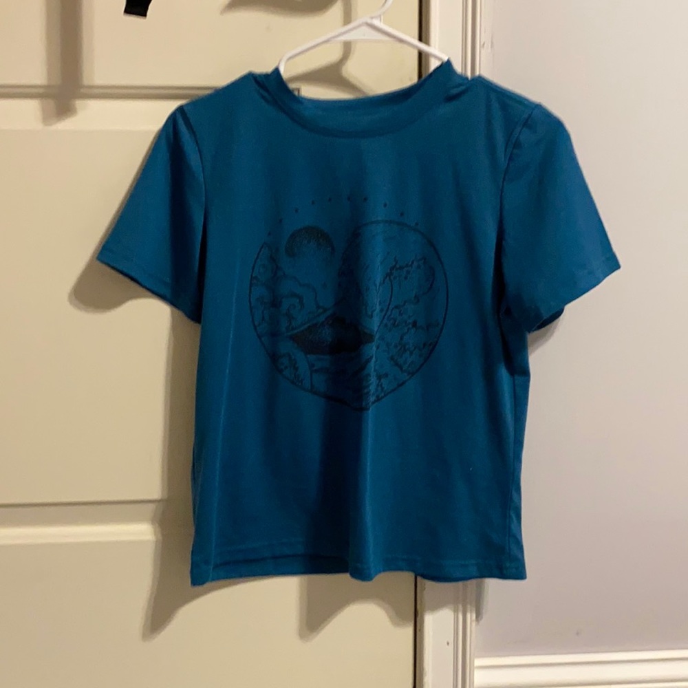 Turquoise Graphic T-shirt